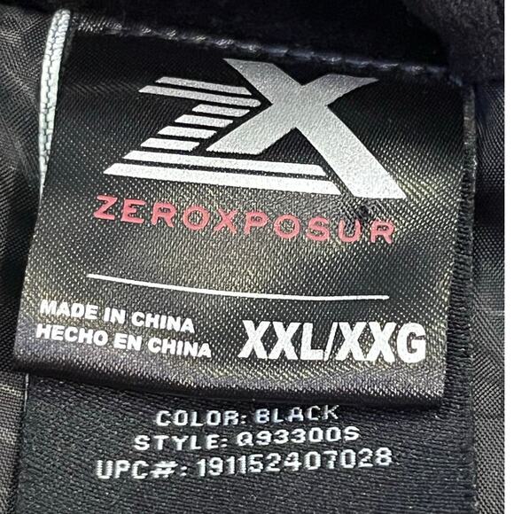 Zeroxposur Women’s 2XL Black Quilted Puffer Velour Full Zip Vest Q933005 Winter - Picture 3 of 6